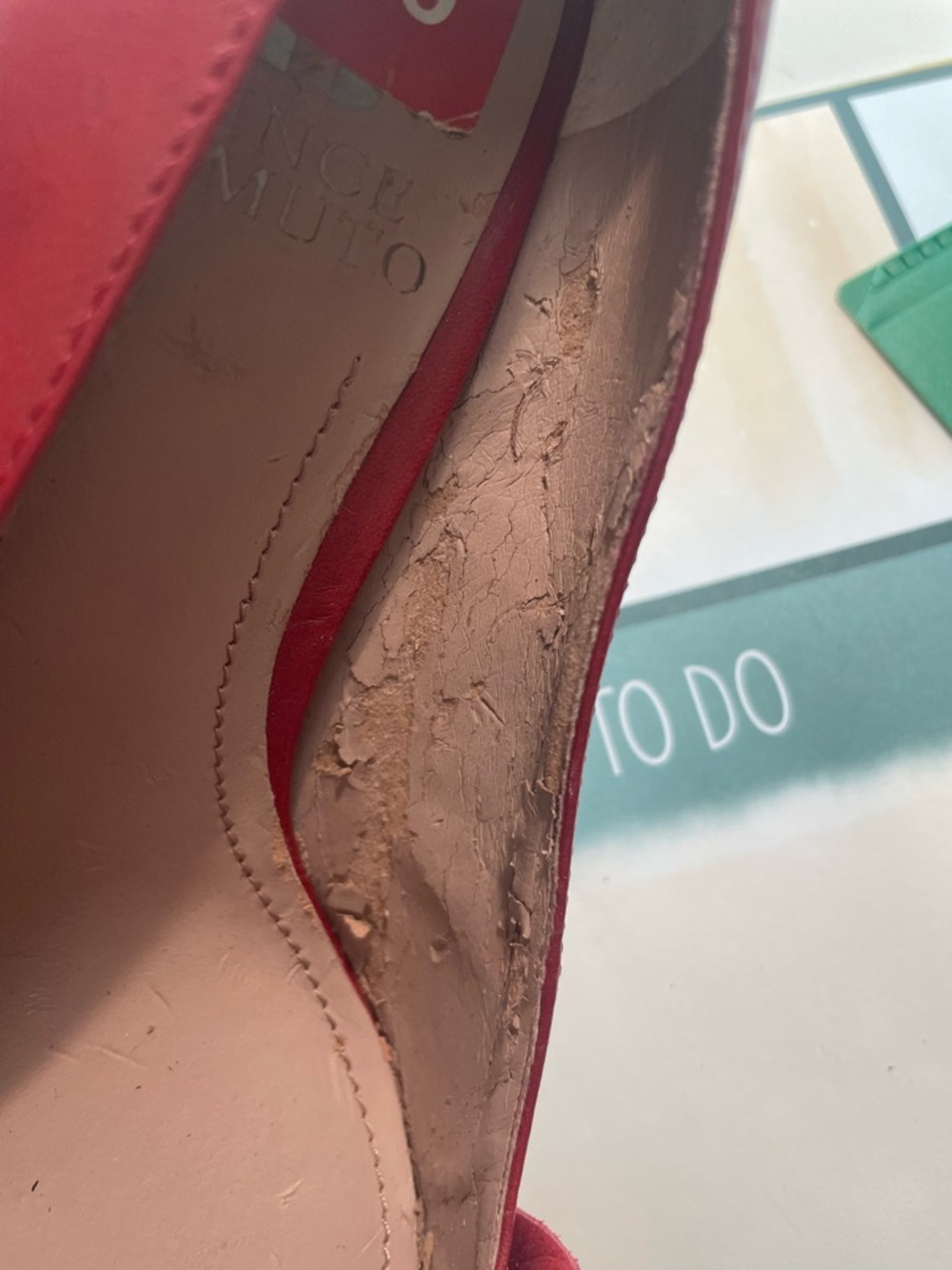 Vince Camuto Red Studded High Heels Size 6 - Picture 7 of 7